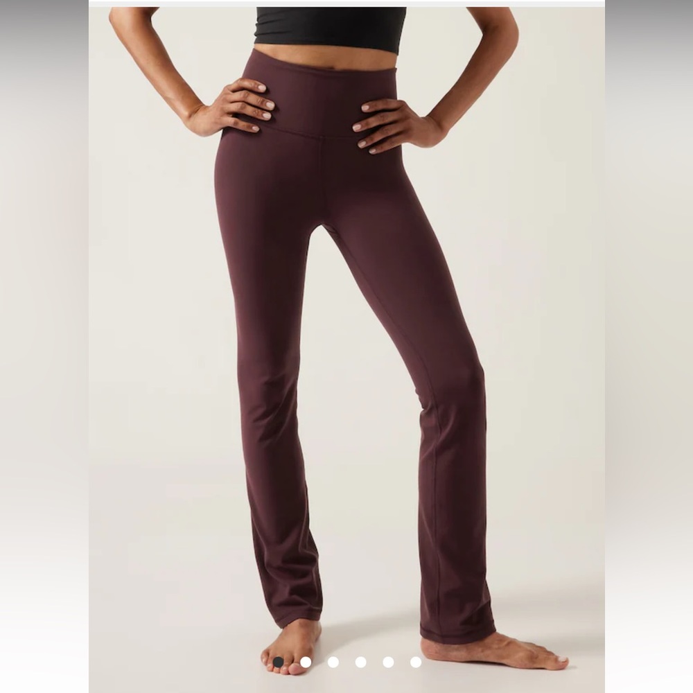 Athleta Elation Straight Leg Pant in Spiced Cabernet